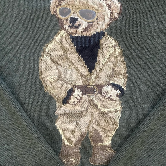 Polo Ralph Lauren Avaitor Bear Crewneck Sweater - Picture 2 of 4